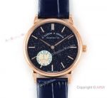 Swiss Grade Copy A.Lange & Sohne Saxonia Thin 2892 Watch Rose Gold Blue Dial